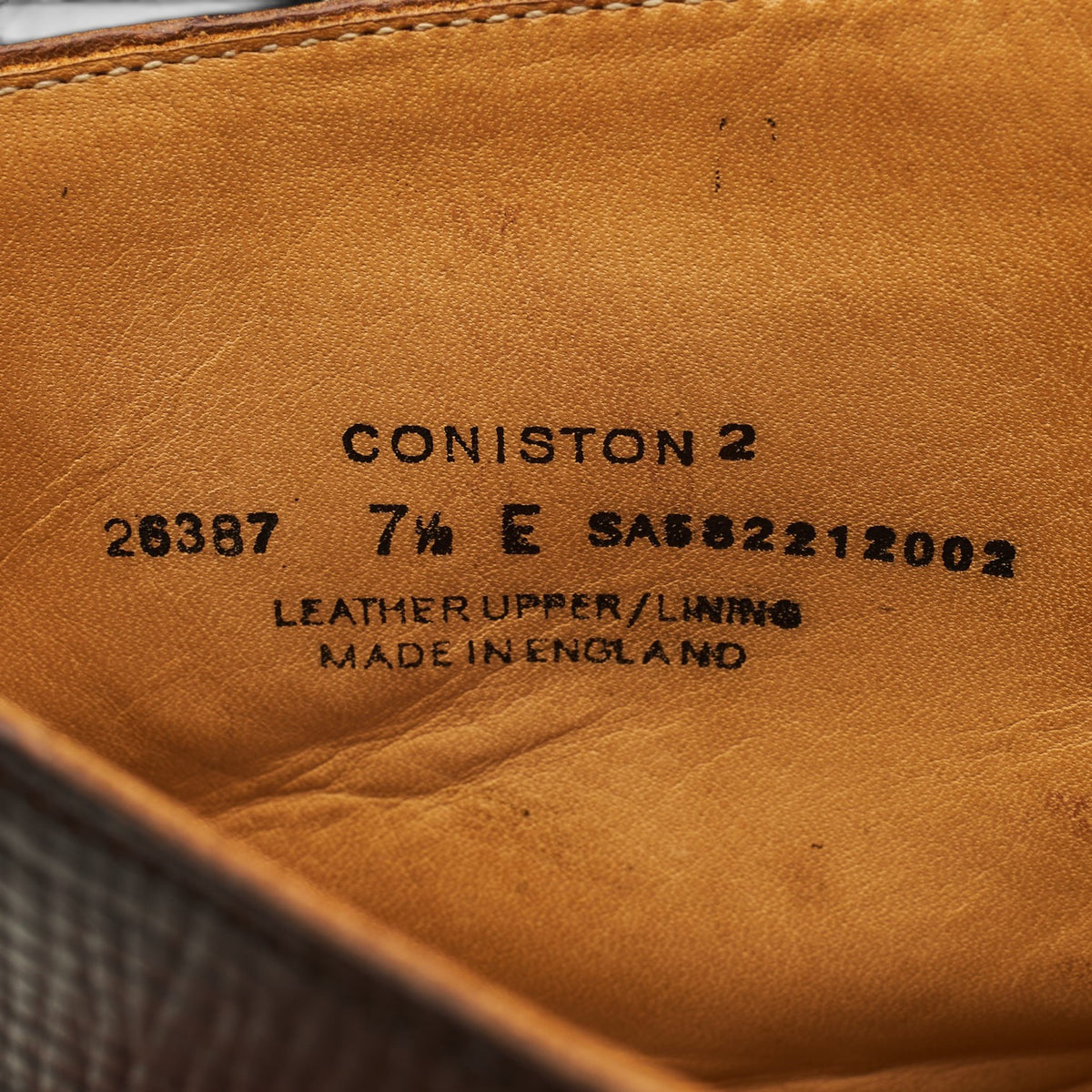 'Coniston 2' Dark Brown Grain Cordovan Leather Boots UK 7.5 E