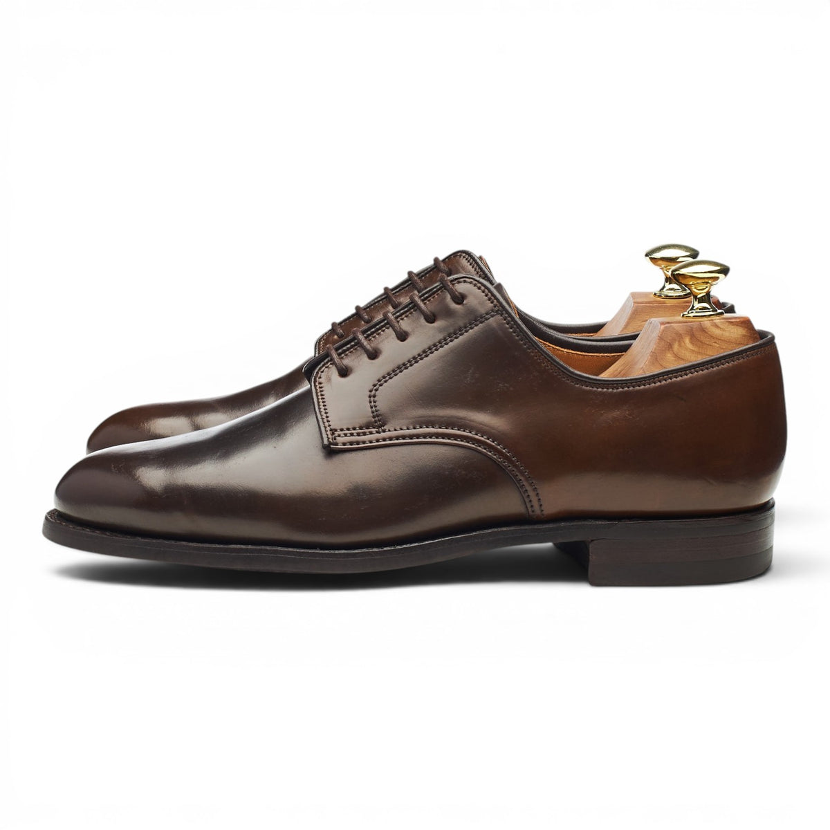 'Grasmere 3' Dark Brown Cordovan Leather Derby UK 7 E