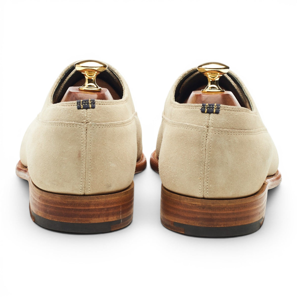 Gieves & Hawkes Stone Suede Oxford UK 9 EE