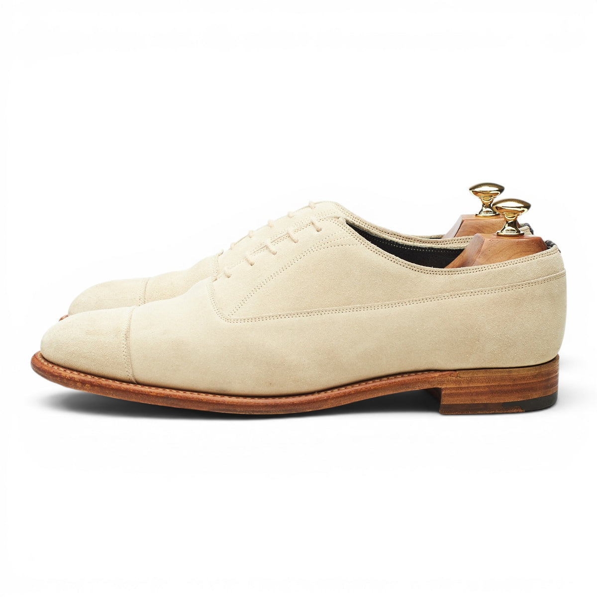 Gieves & Hawkes Stone Suede Oxford UK 9 EE