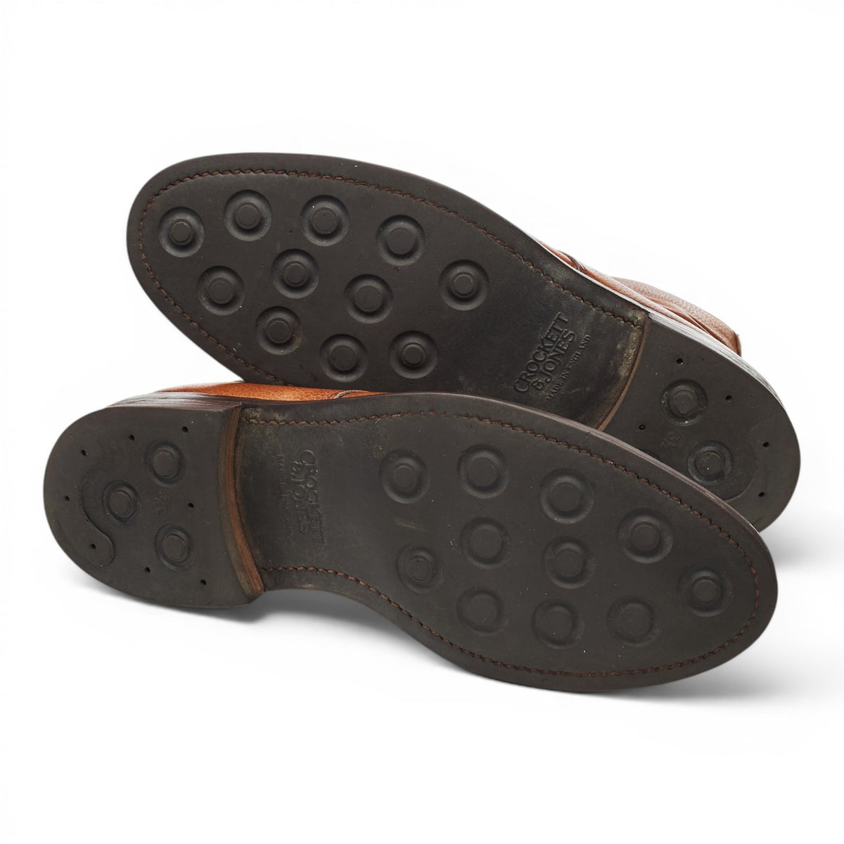 'Coniston' Tan Brown Grain Leather Boots UK 9.5 E