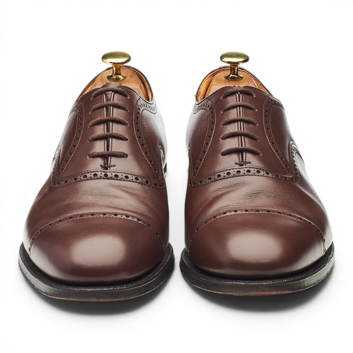 'Wye' Brown Leather Oxford Brogues UK 8.5 G