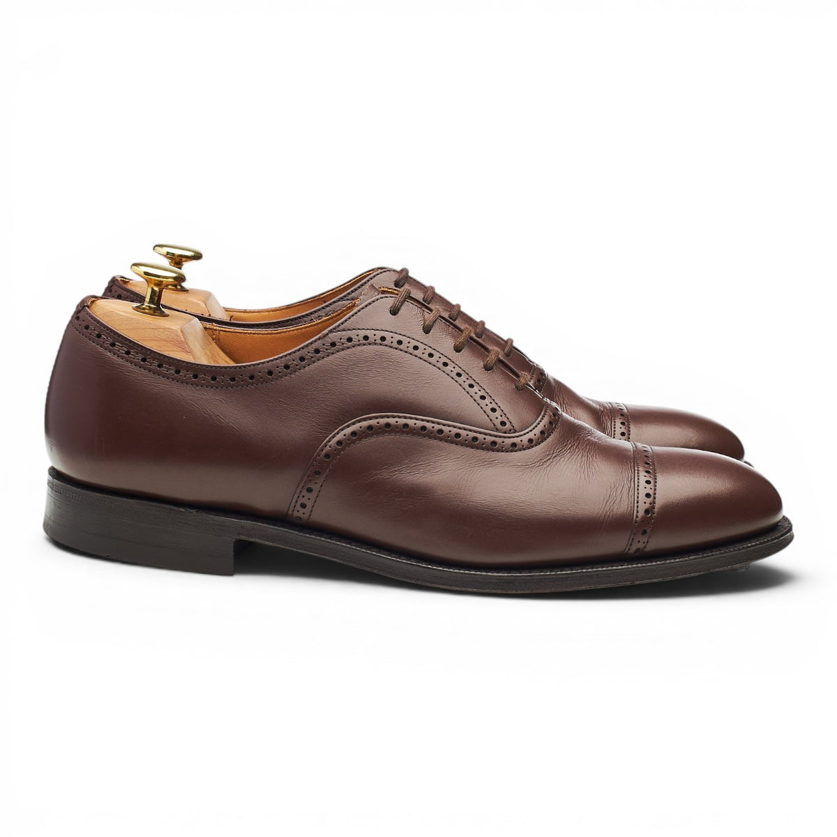 'Wye' Brown Leather Oxford Brogues UK 8.5 G