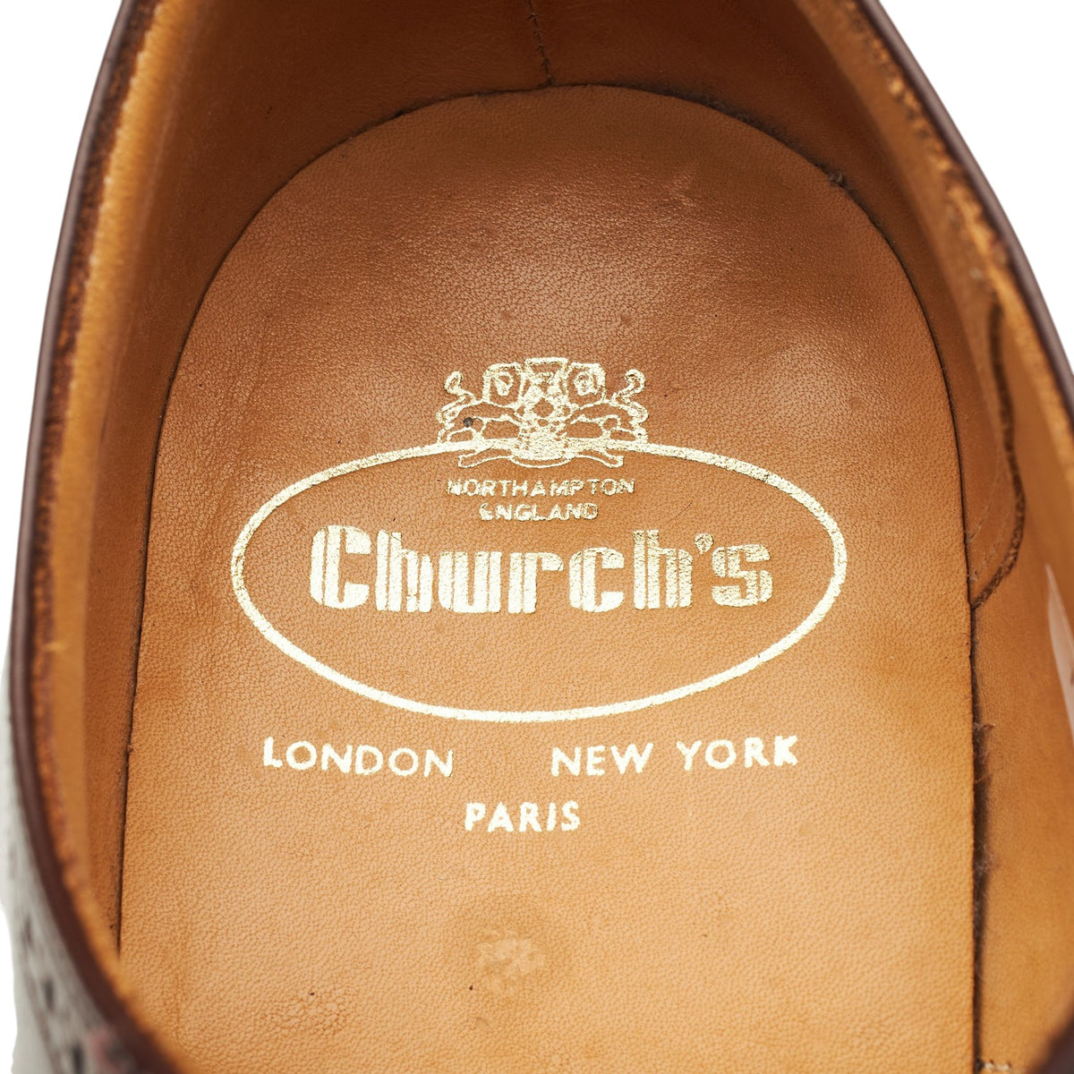 'Wye' Brown Leather Oxford Brogues UK 8.5 G