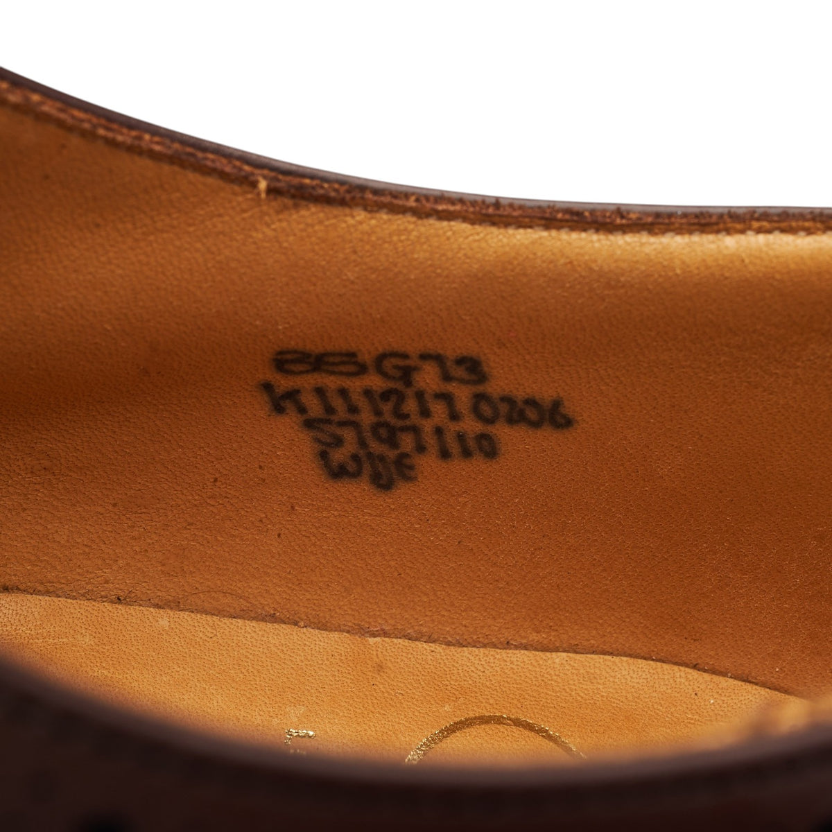 'Wye' Brown Leather Oxford Brogues UK 8.5 G