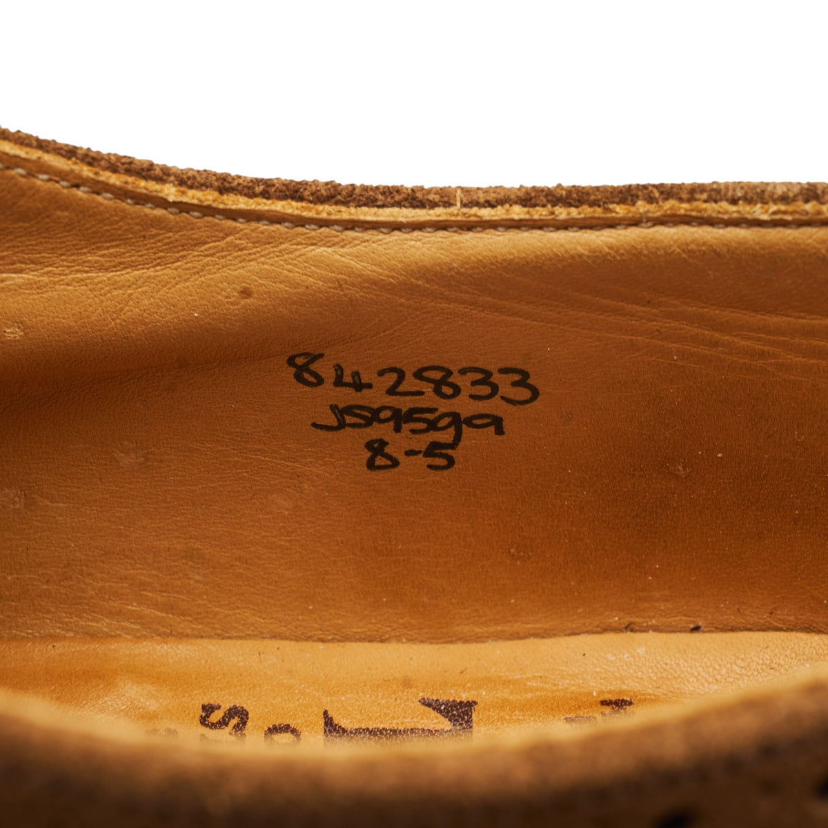 Tan Brown Suede Oxford Brogues UK 8