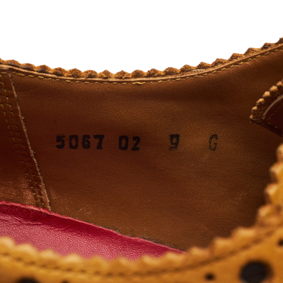 'Archie' Tan Brown Leather Derby Brogues UK 9 G