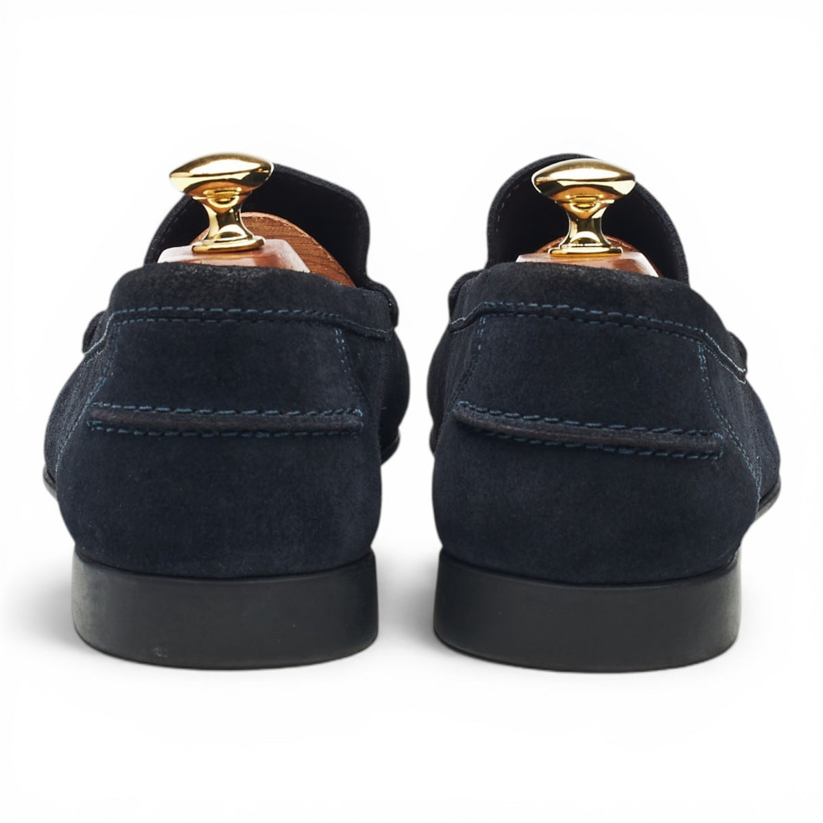 Navy Blue Suede Driving Loafers UK 9