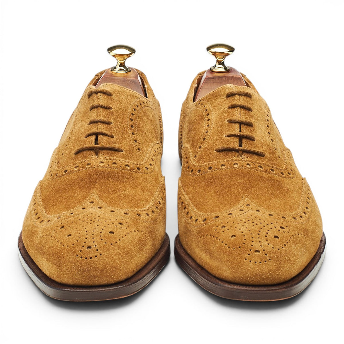 'Ludgate' Tan Brown Suede Oxford Brogues UK 9 F