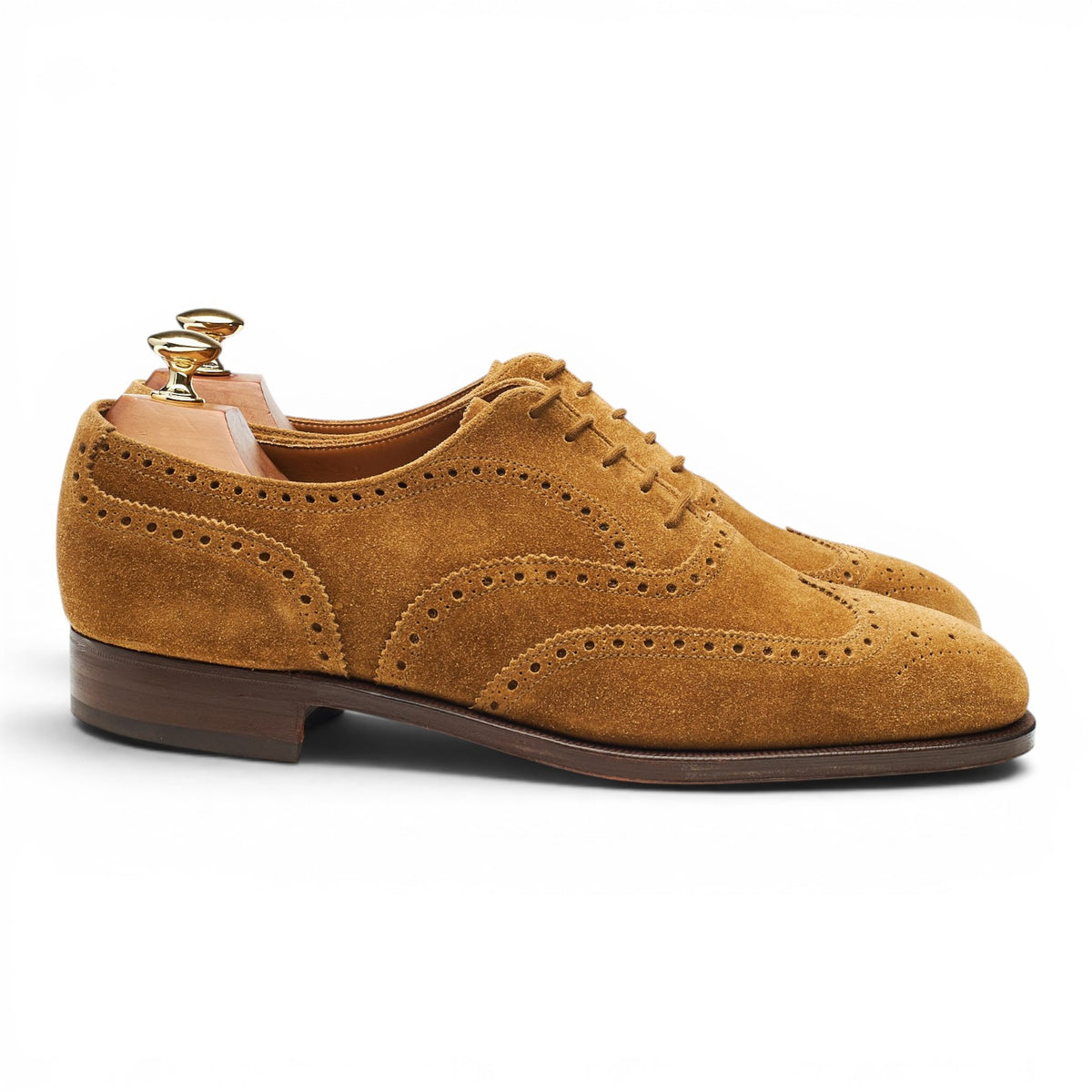 'Ludgate' Tan Brown Suede Oxford Brogues UK 9 F