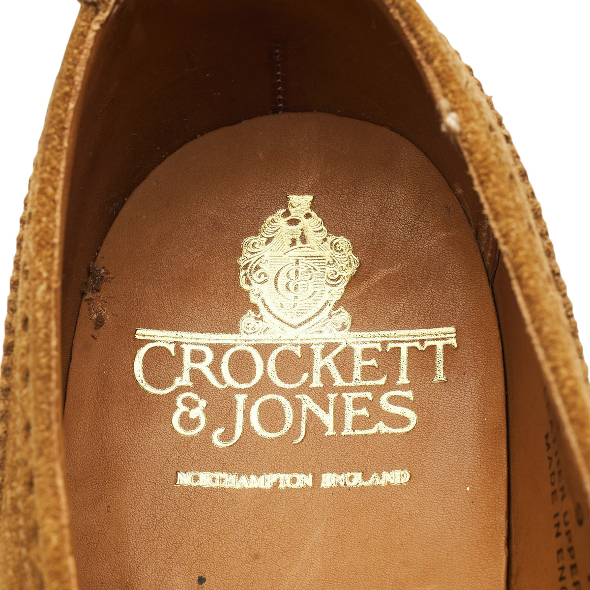 'Ludgate' Tan Brown Suede Oxford Brogues UK 9 F