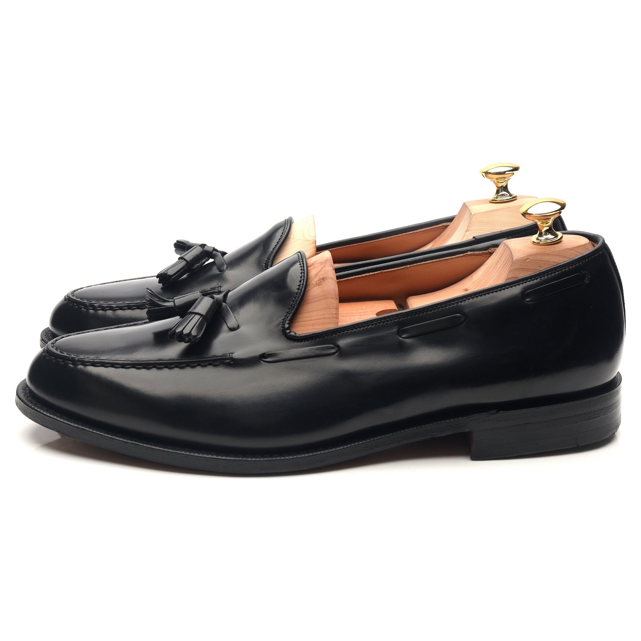 Keats II' Black Leather Tassel Loafers UK 11.5 G - Abbot's Shoes