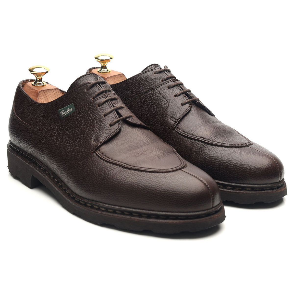 &#39;Avignon&#39; Dark Brown Leather Split Toe Derby UK 8.5