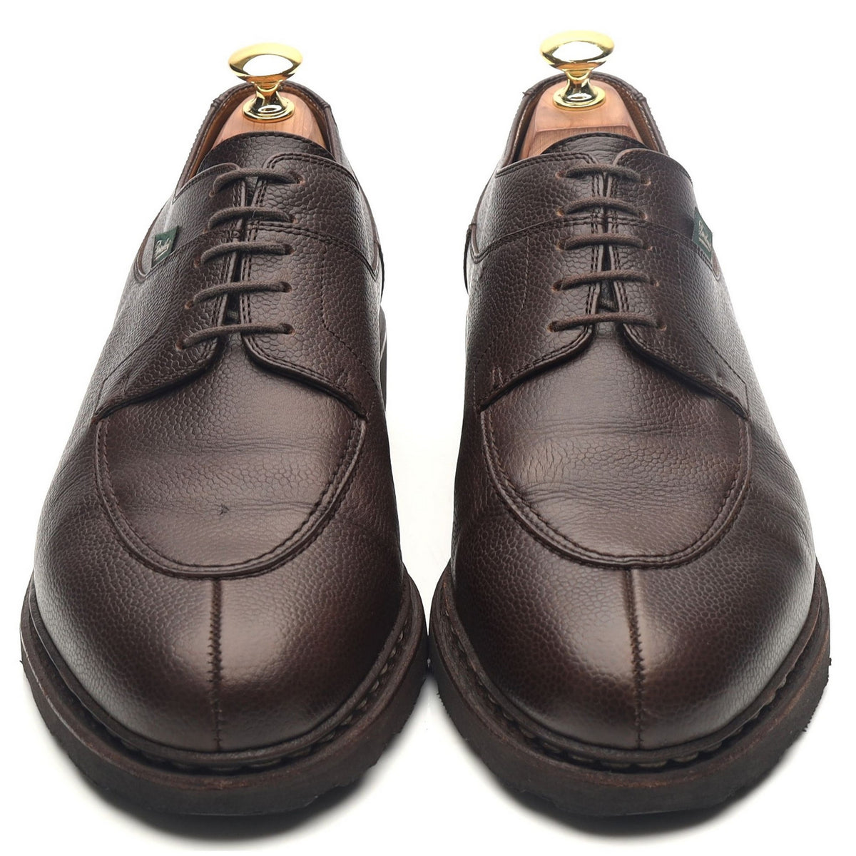 &#39;Avignon&#39; Dark Brown Leather Split Toe Derby UK 8.5