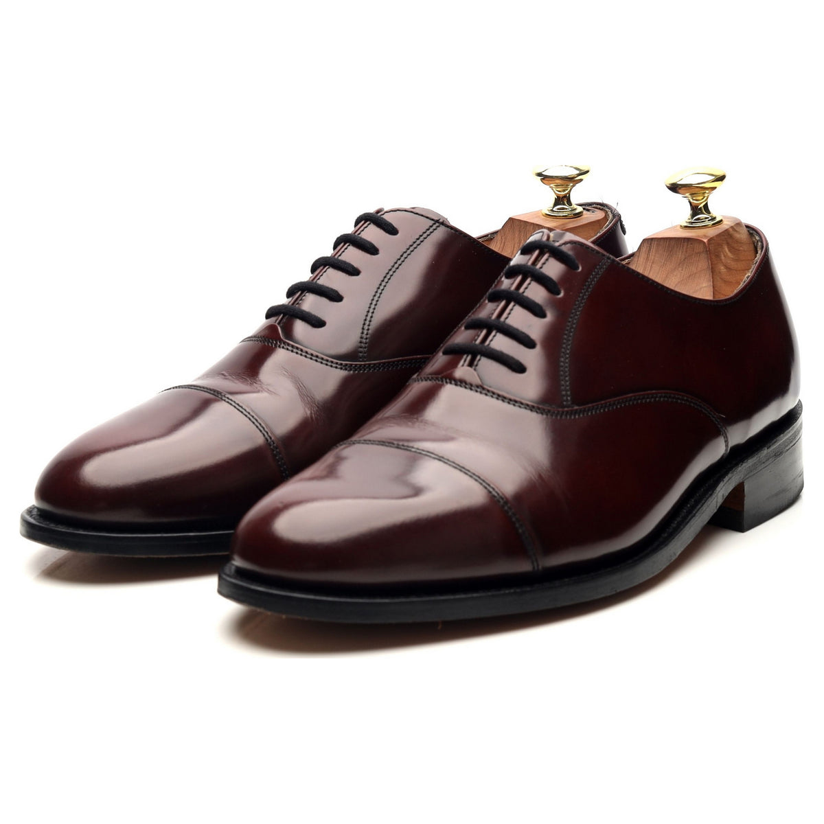 Burgundy Leather Oxford UK 7 G