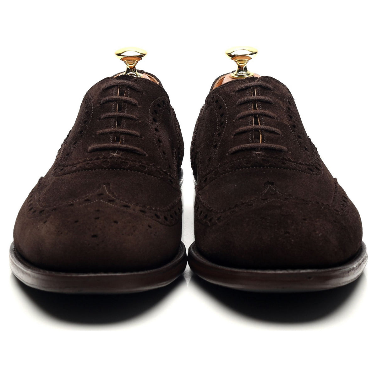 &#39;Brisbane&#39; Dark Brown Suede Oxford Brogues UK 8.5 F