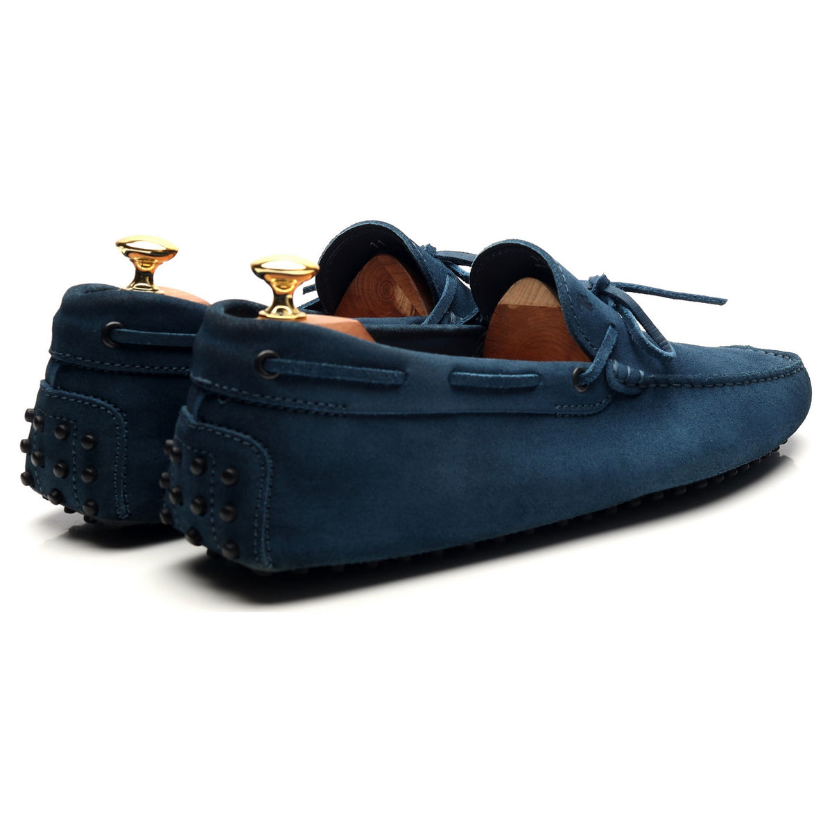 Blue Suede Driving Loafers UK 11