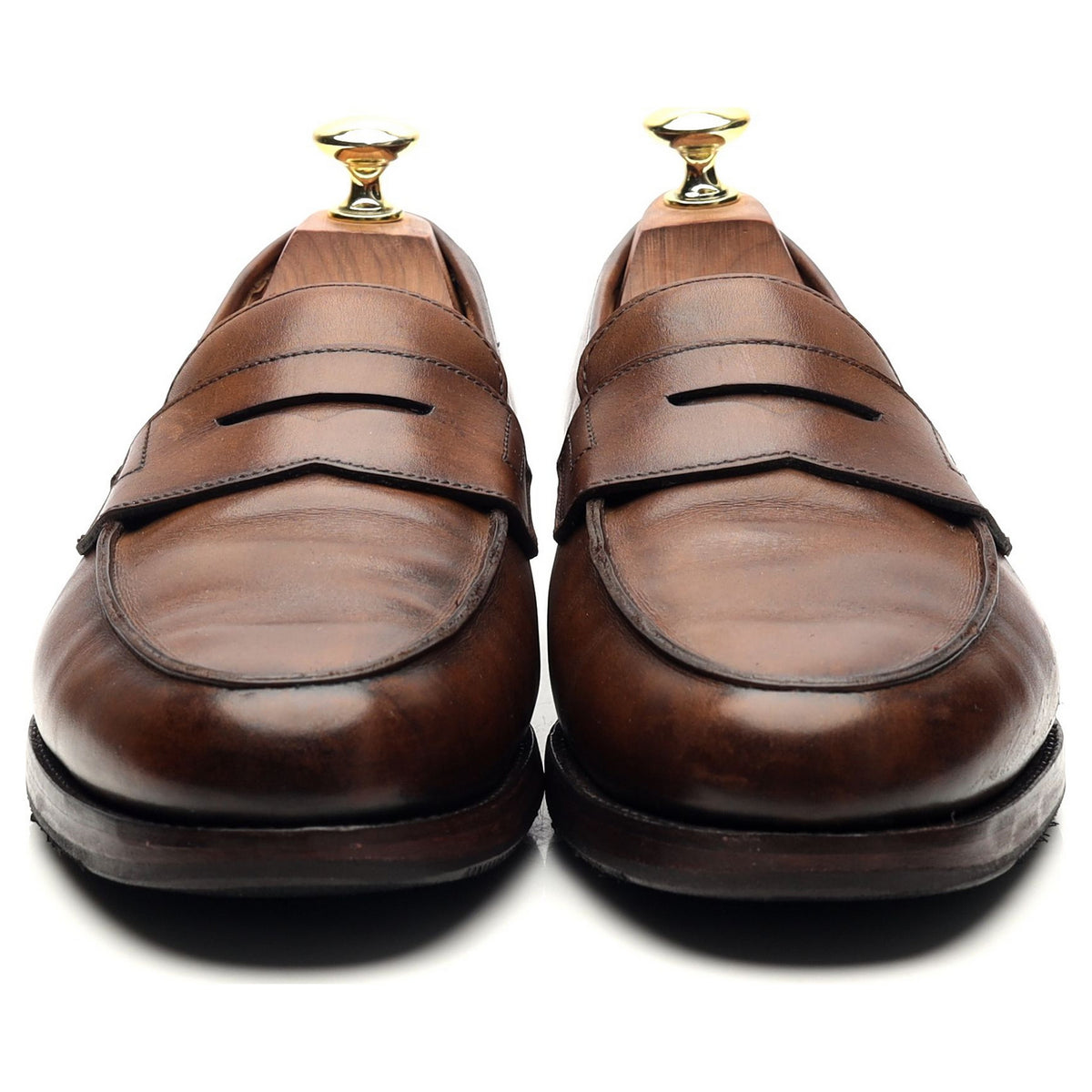 &#39;Grantham 2&#39; Brown Leather Loafers UK 7 E