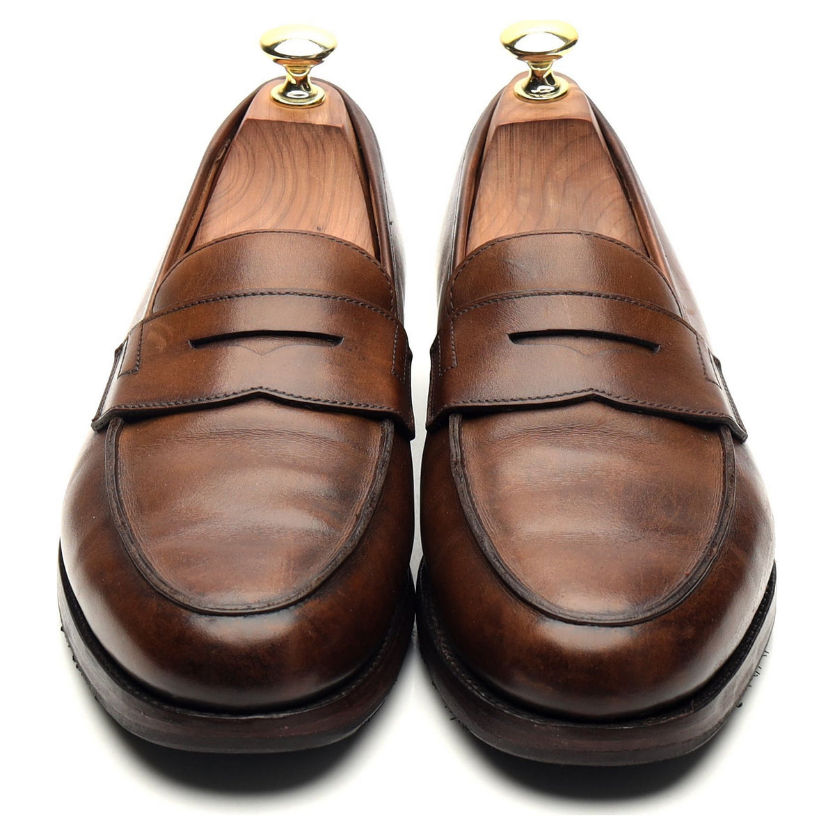 &#39;Grantham 2&#39; Brown Leather Loafers UK 7 E