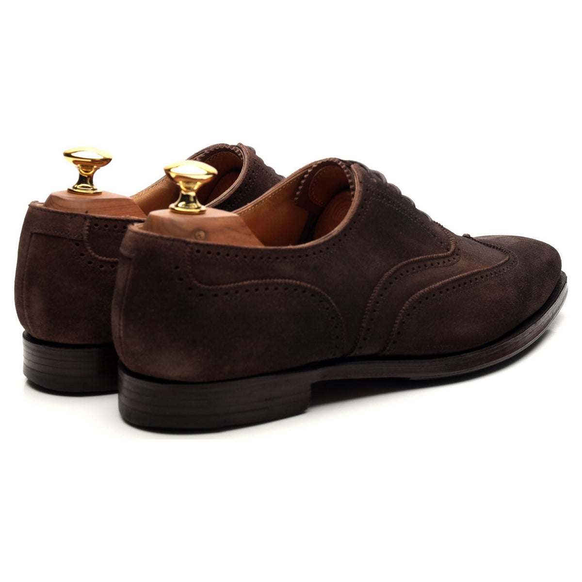 &#39;Drummond&#39; Dark Brown Suede Oxford Brogues UK 6 E