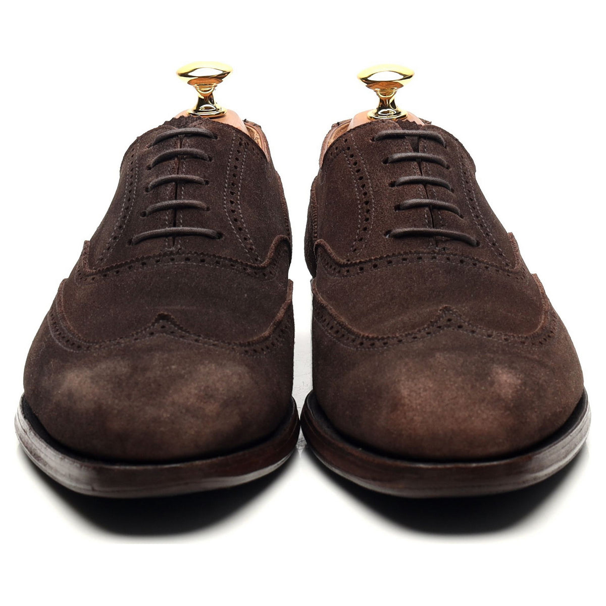 &#39;Drummond&#39; Dark Brown Suede Oxford Brogues UK 6 E