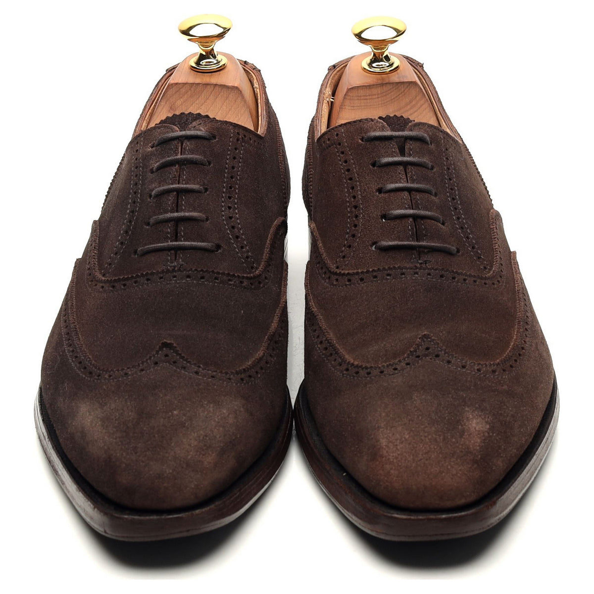 &#39;Drummond&#39; Dark Brown Suede Oxford Brogues UK 6 E