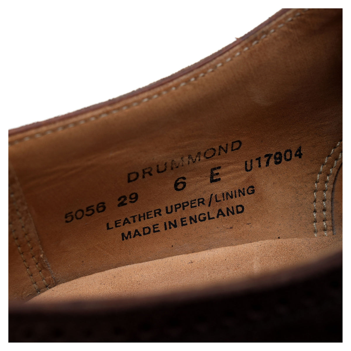 &#39;Drummond&#39; Dark Brown Suede Oxford Brogues UK 6 E