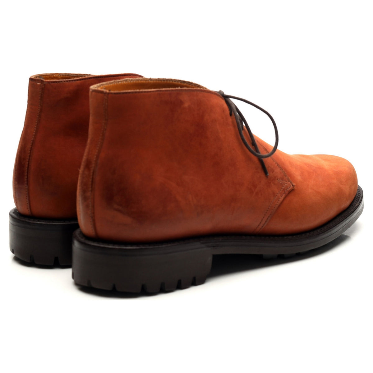 Tan Brown Nubuck Chukka Boots UK 7 F