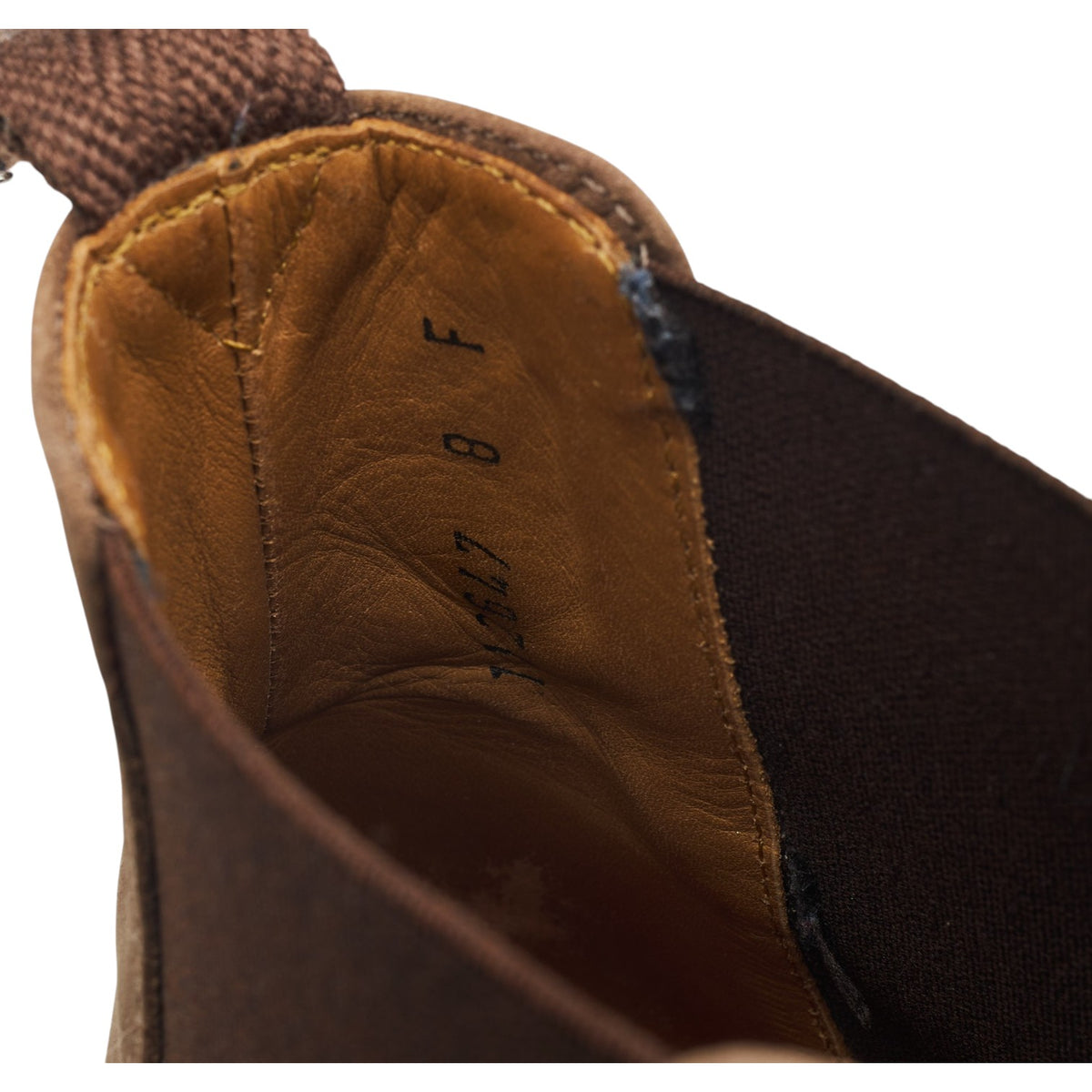 'Declan' Grey Nubuck Chelsea Boots UK 8 F