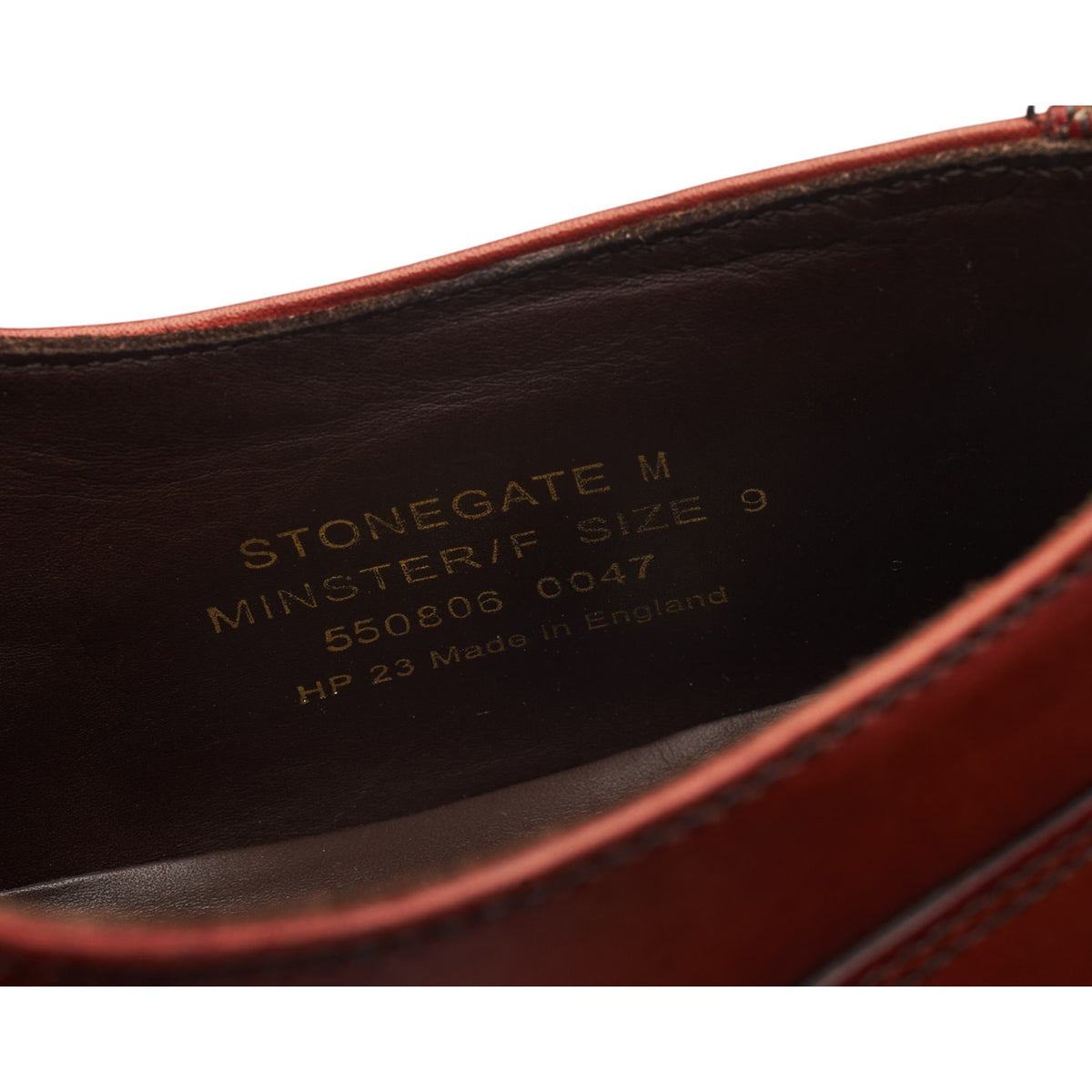1880 'Stonegate' Tan Brown Leather Oxford UK 9 F