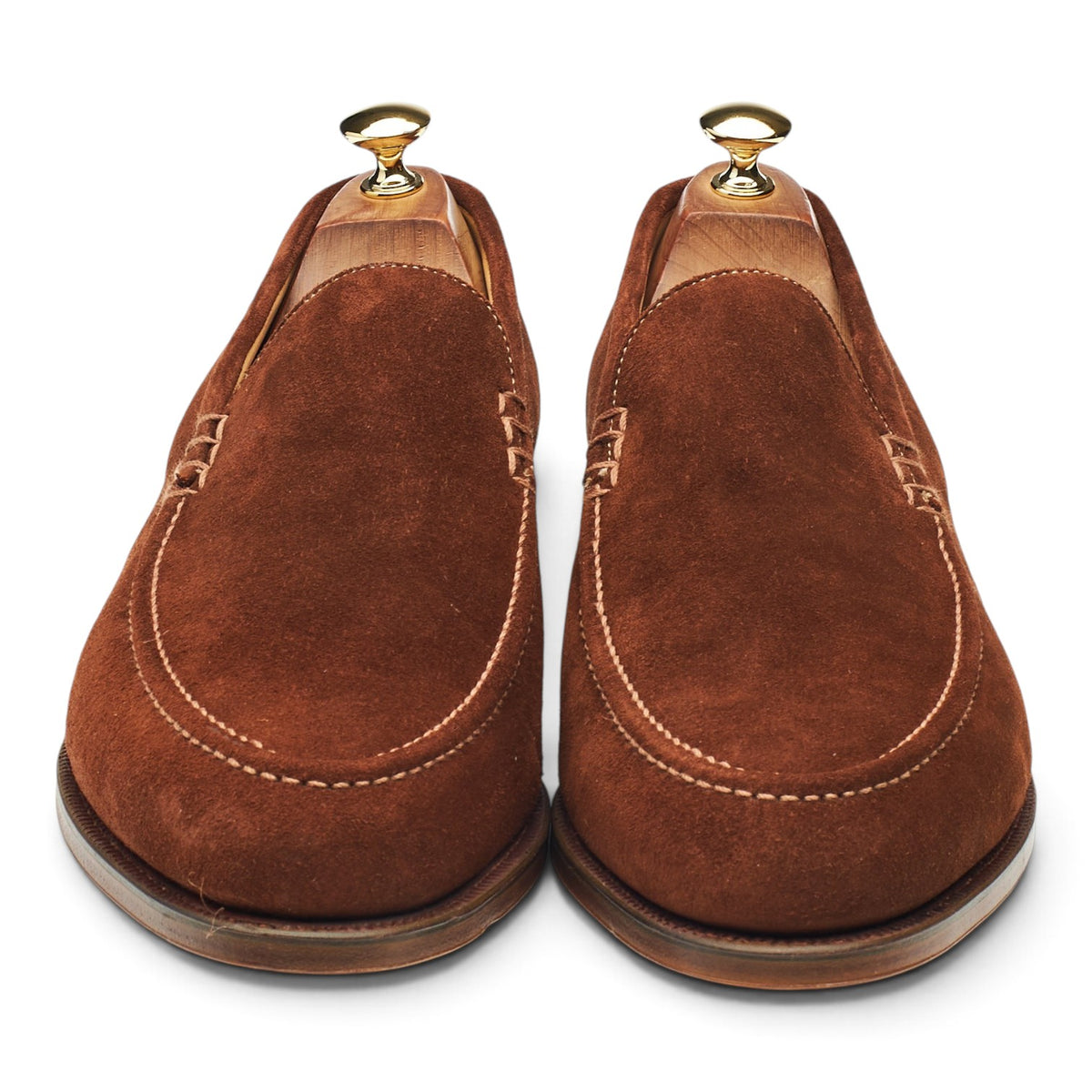 'Grendon' Brown Suede Loafers UK 10 G