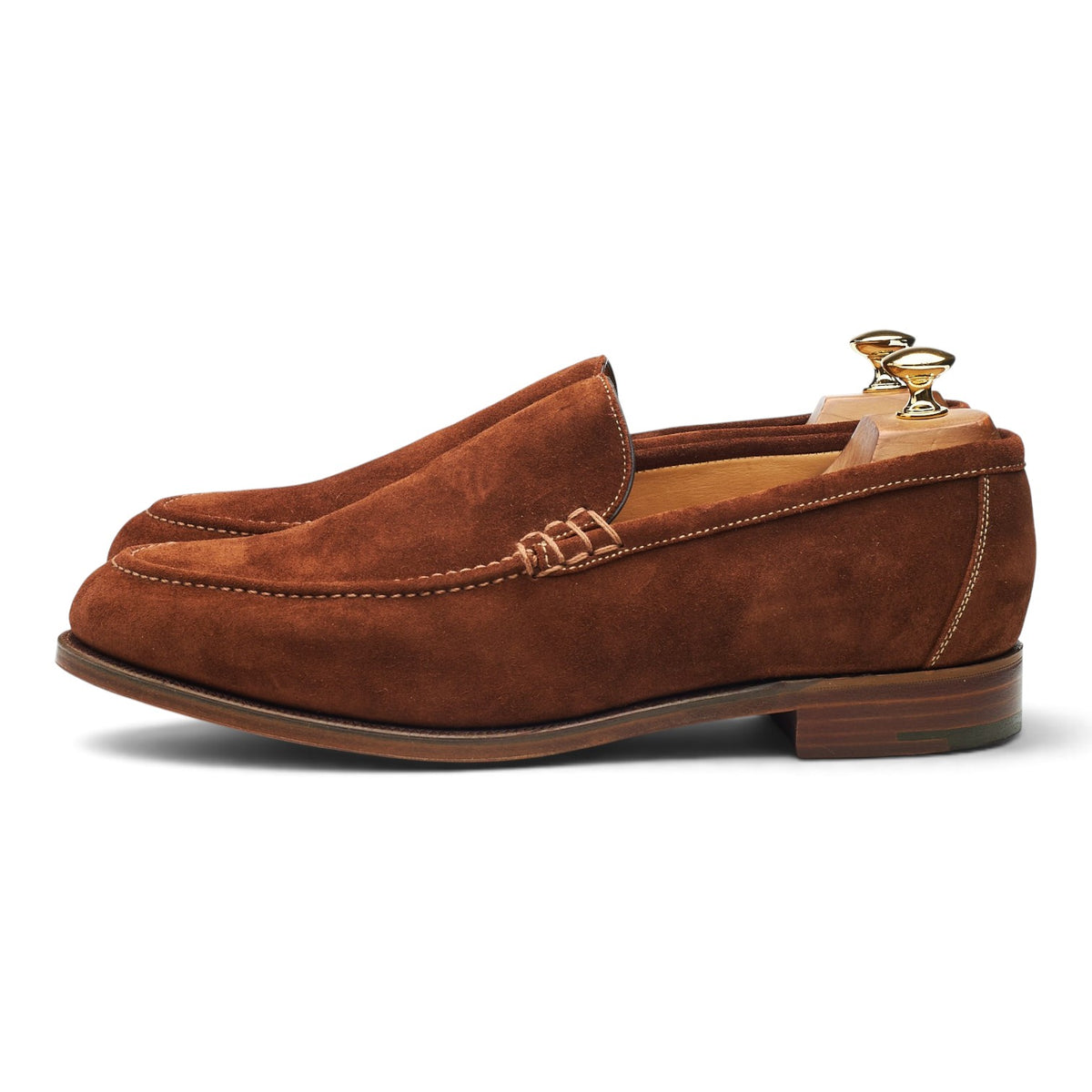 'Grendon' Brown Suede Loafers UK 10 G
