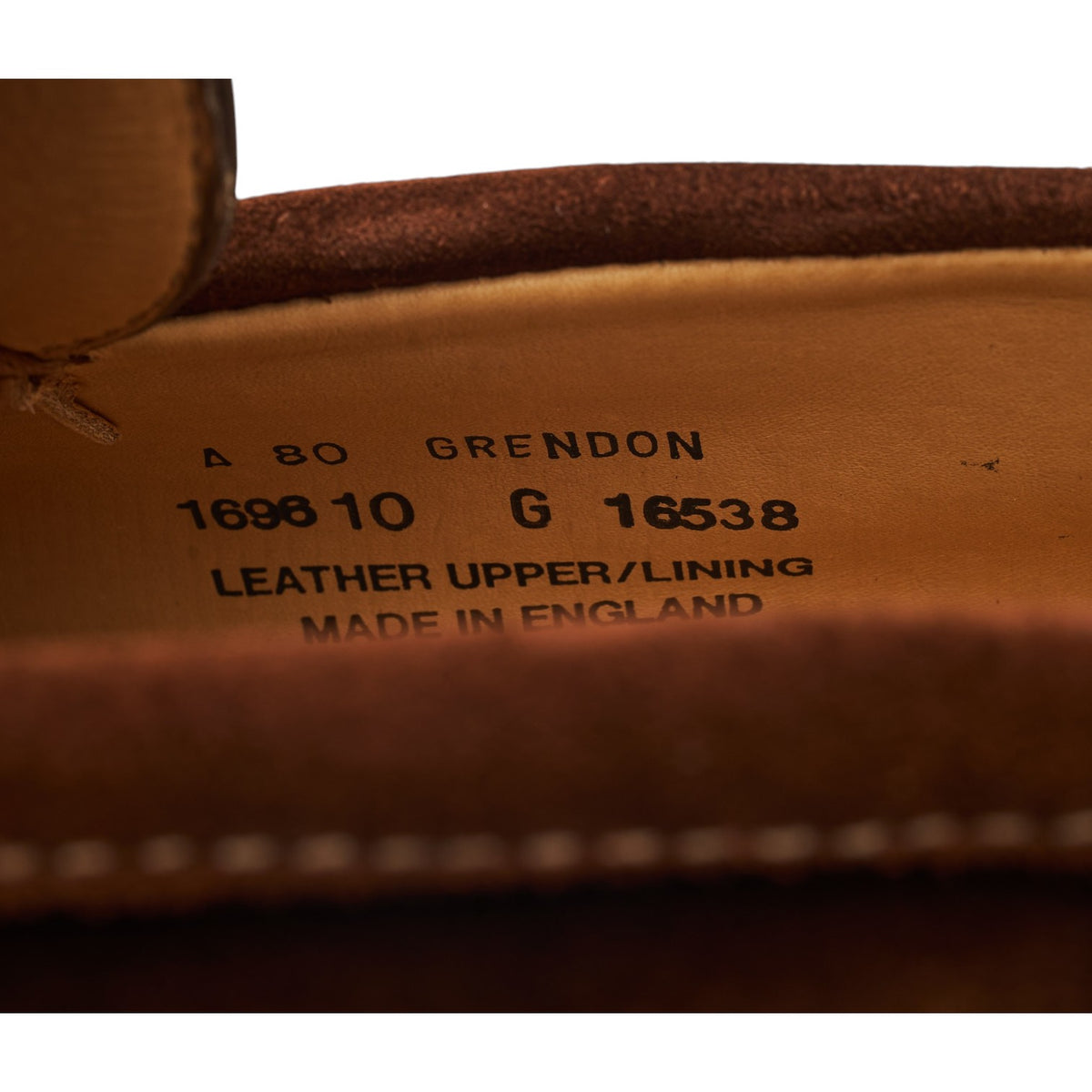 'Grendon' Brown Suede Loafers UK 10 G