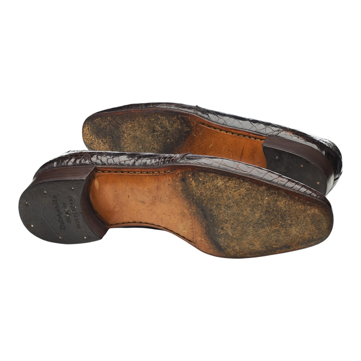 Dark Brown Alligator Leather Derby UK 8.5 US 9