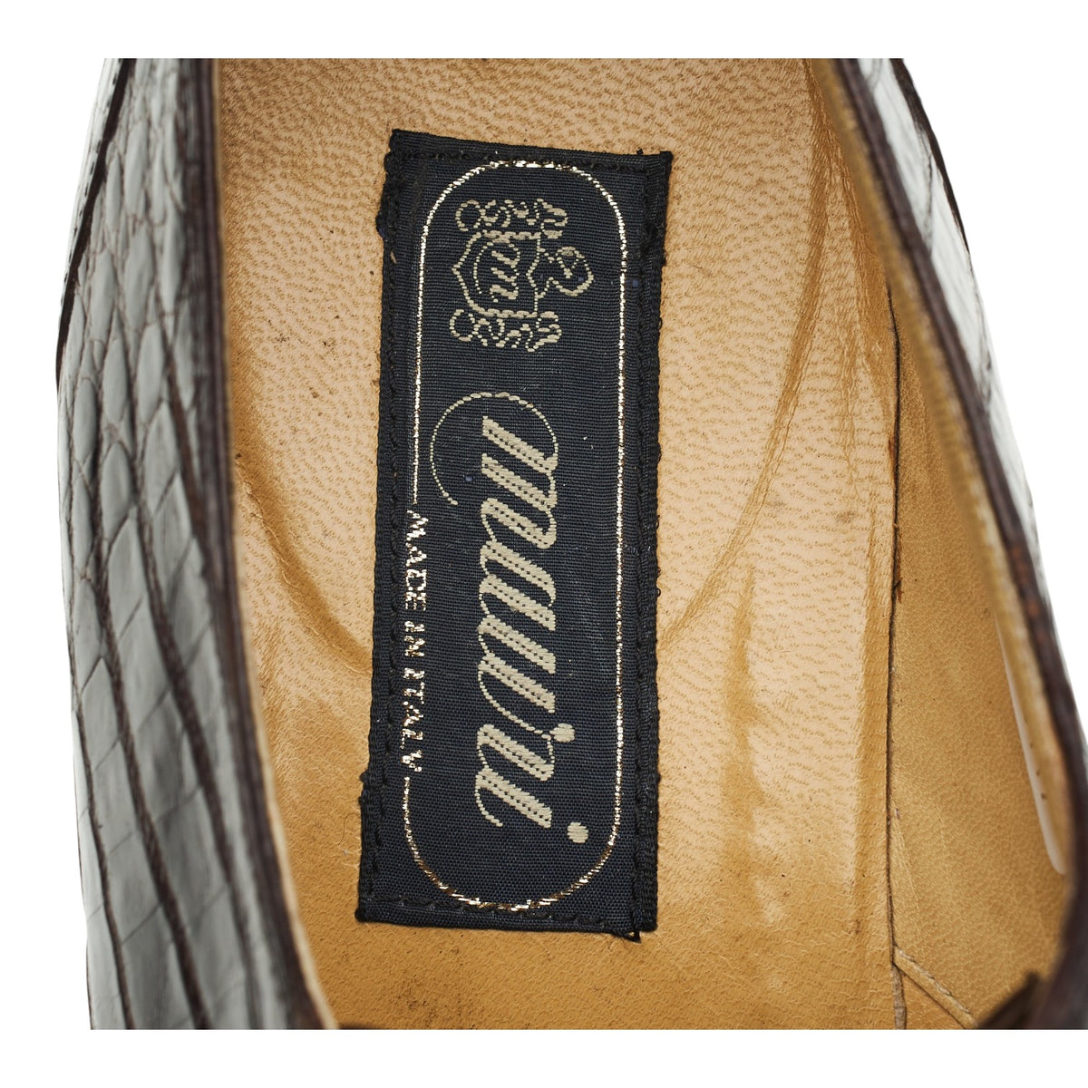 Dark Brown Alligator Leather Derby UK 8.5 US 9