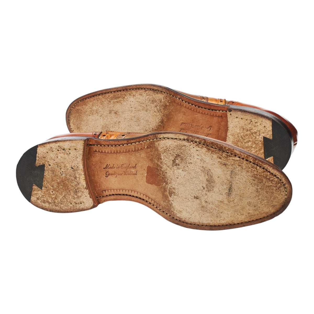 'James II' Multi Tan Brown Leather Brogues UK 7 F