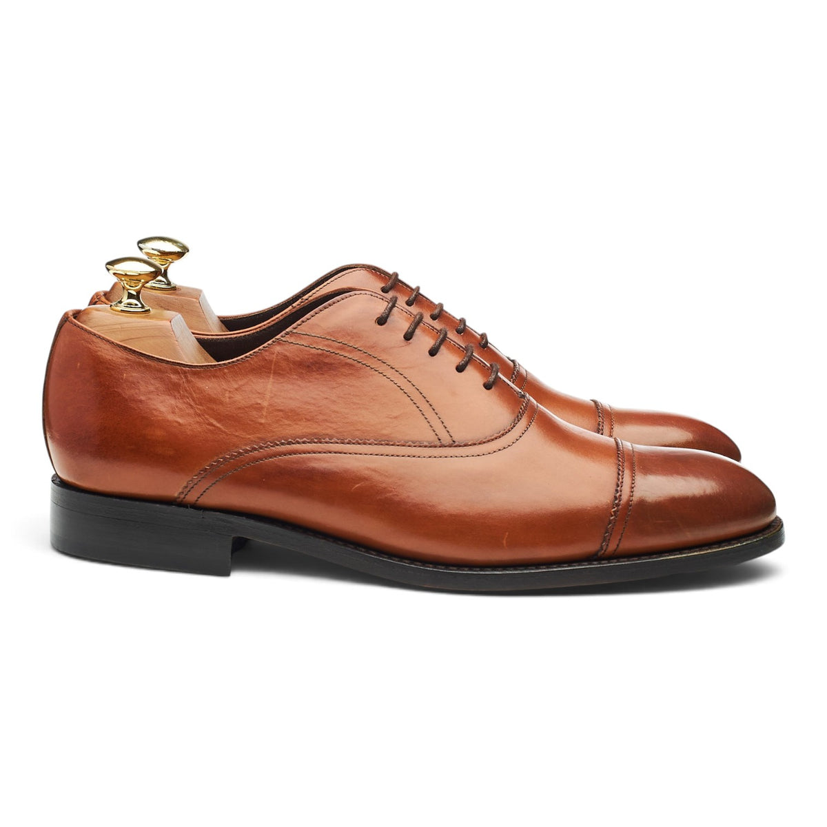 '3680MU01' Tan Brown Leather Oxford UK 8 G