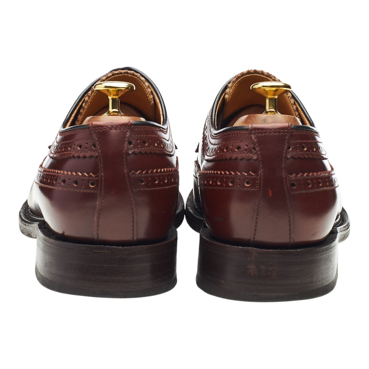 '803' Burgundy Leather Derby Brogues UK 8.5 EX