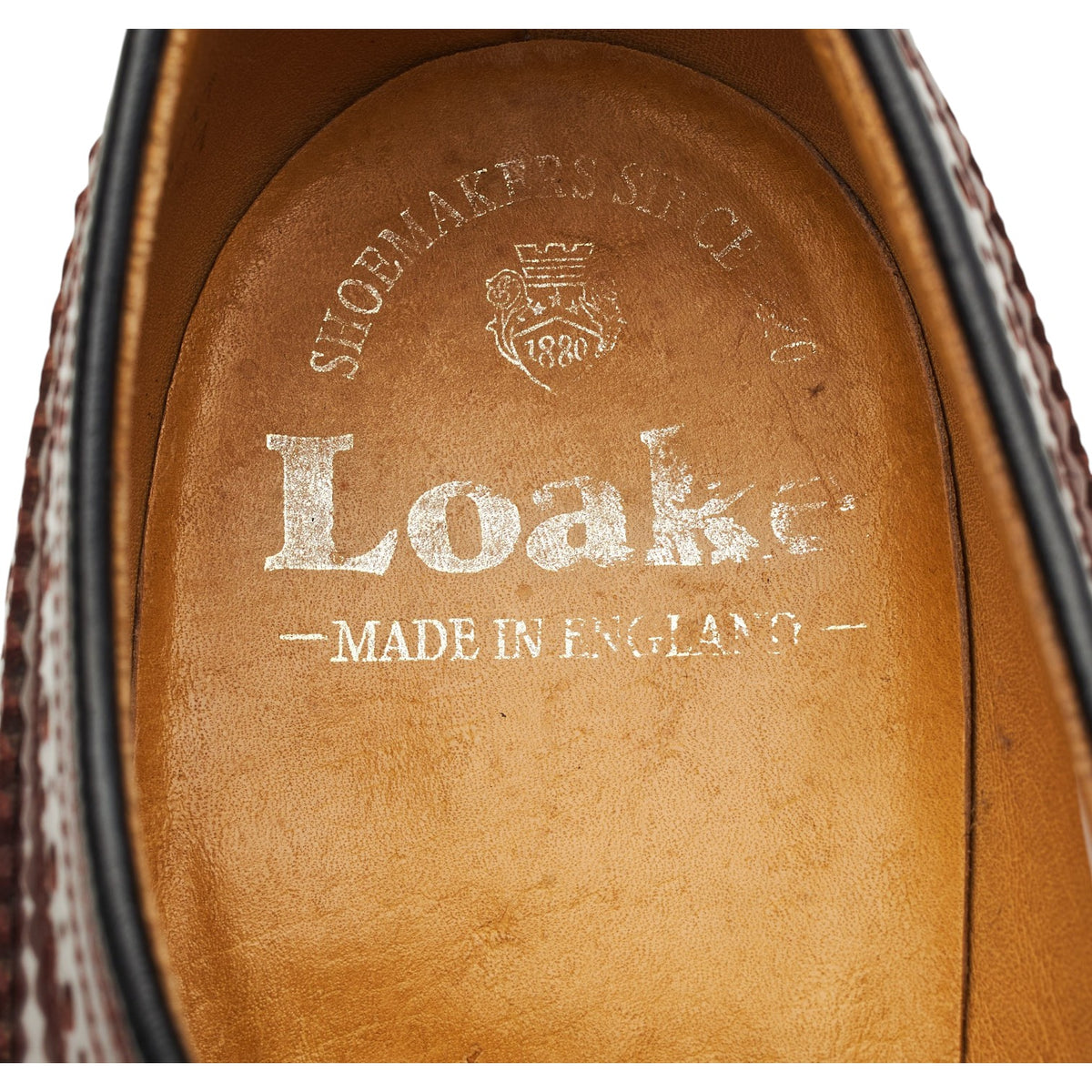 '803' Burgundy Leather Derby Brogues UK 8.5 EX