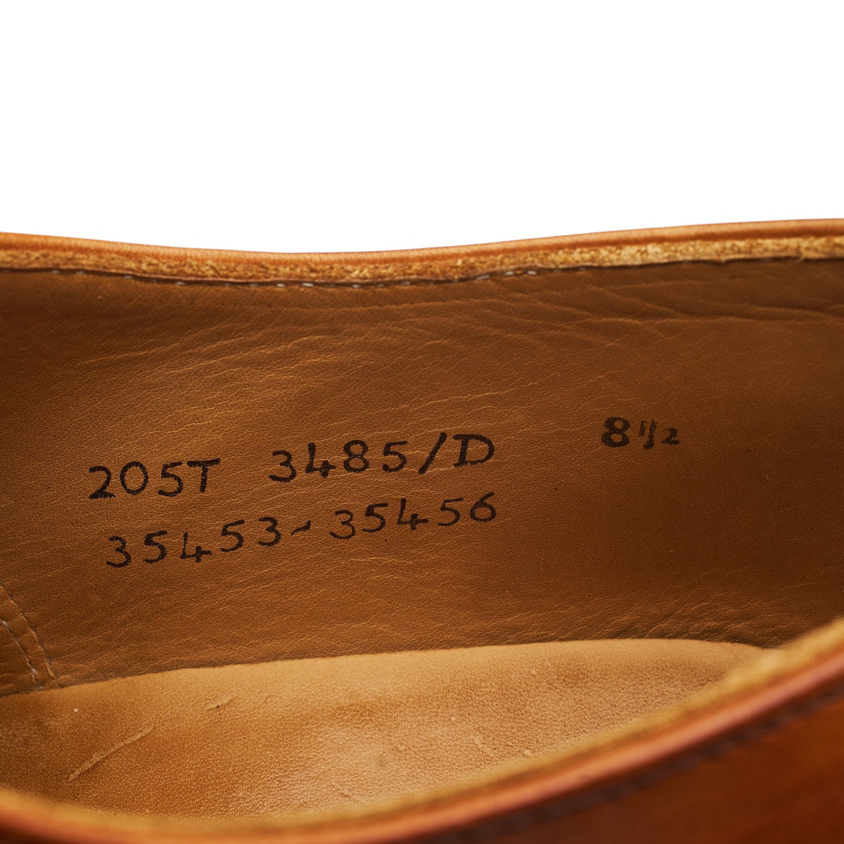 Tan Brown Leather Oxford Brogues UK 8.5 D