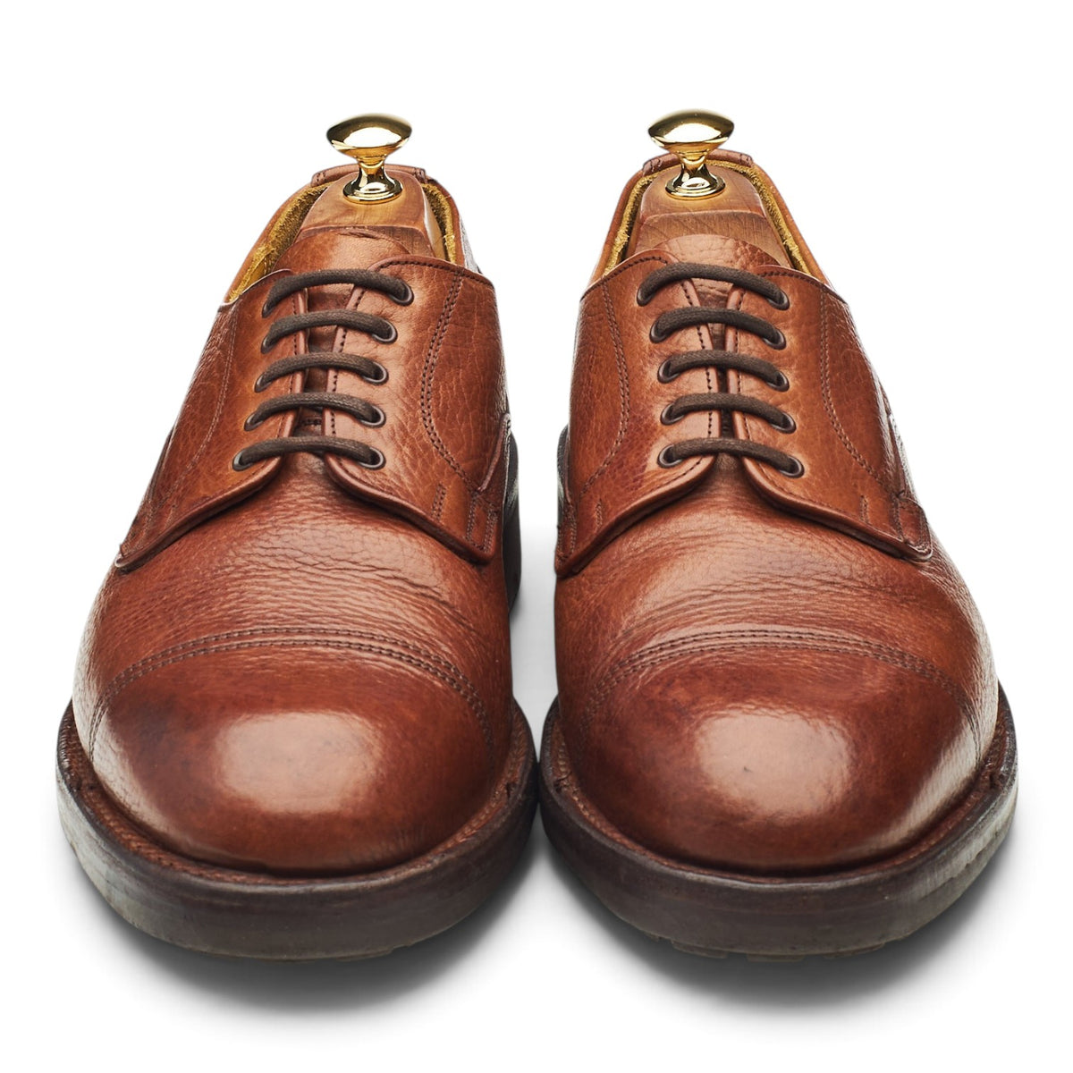 'Cairngorm' Tan Brown Leather Veldtschoen Derby UK 10 F