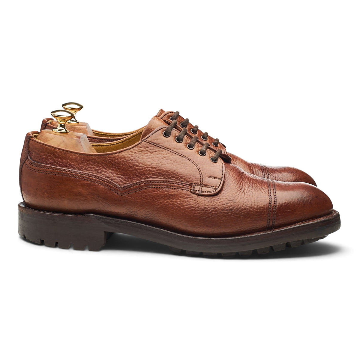 'Cairngorm' Tan Brown Leather Veldtschoen Derby UK 10 F