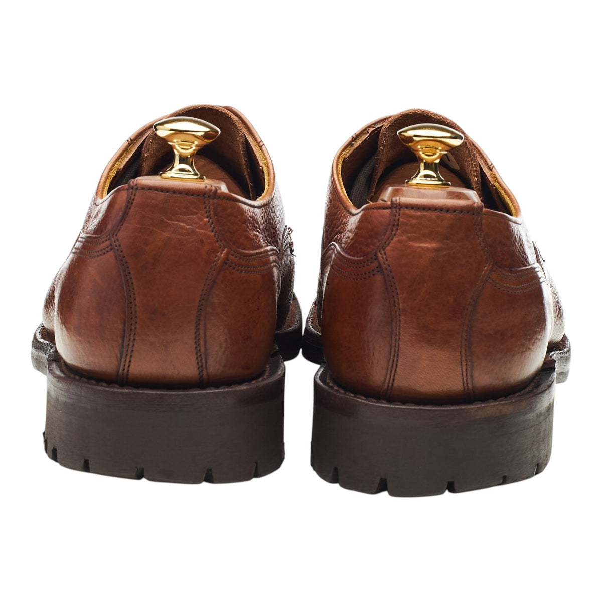 'Cairngorm' Tan Brown Leather Veldtschoen Derby UK 10 F