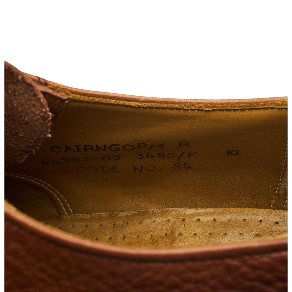 'Cairngorm' Tan Brown Leather Veldtschoen Derby UK 10 F