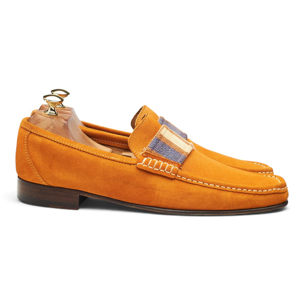 Orange Suede Loafers UK 10 EU 44