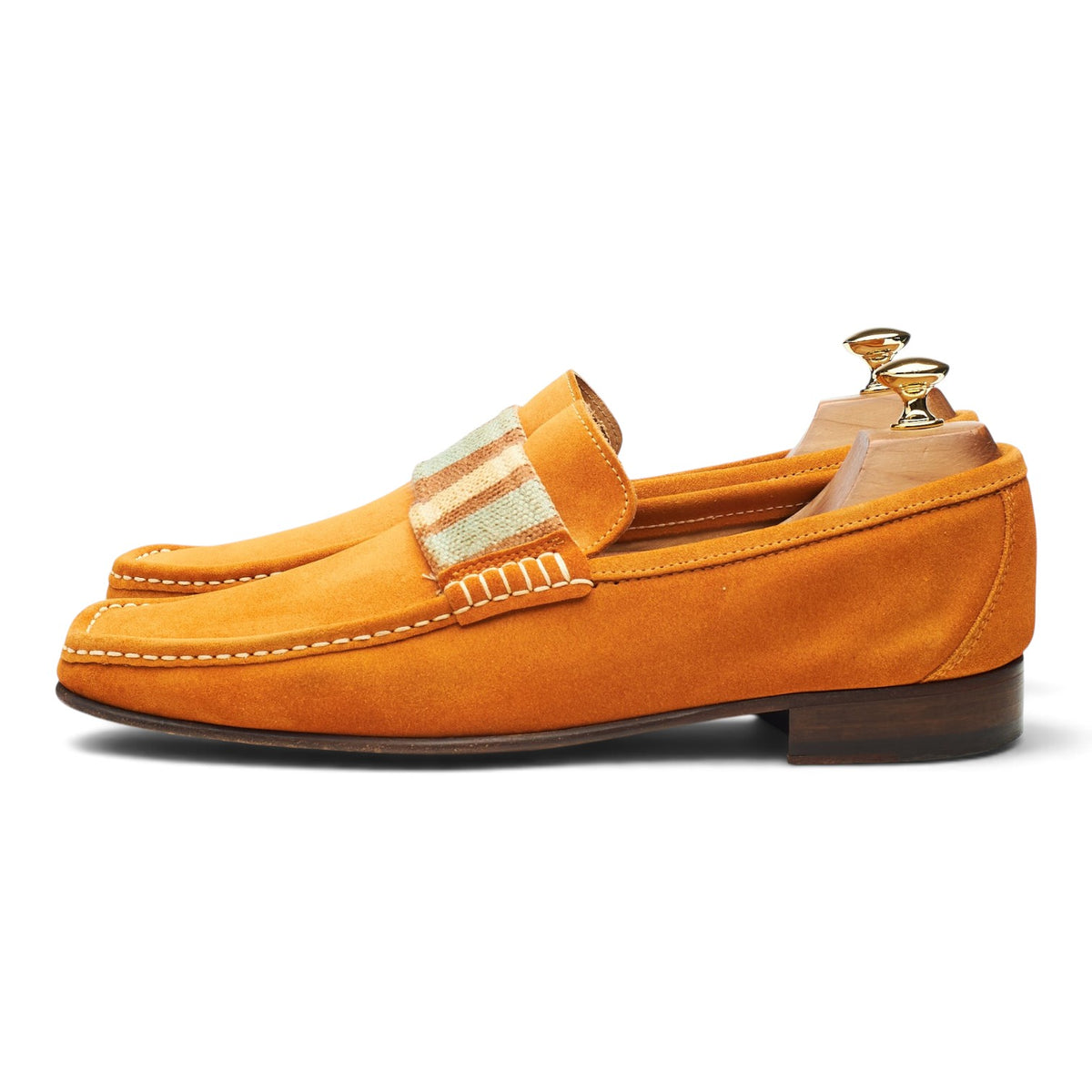 Orange Suede Loafers UK 10 EU 44