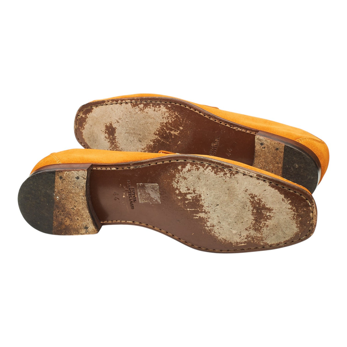 Orange Suede Loafers UK 10 EU 44