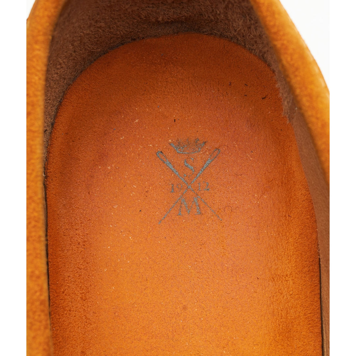 Orange Suede Loafers UK 10 EU 44
