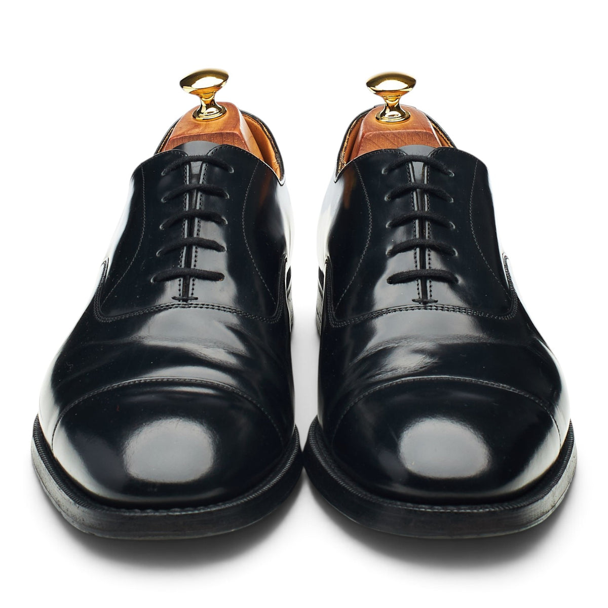 'Balmoral' Black Leather Oxford UK 10 G