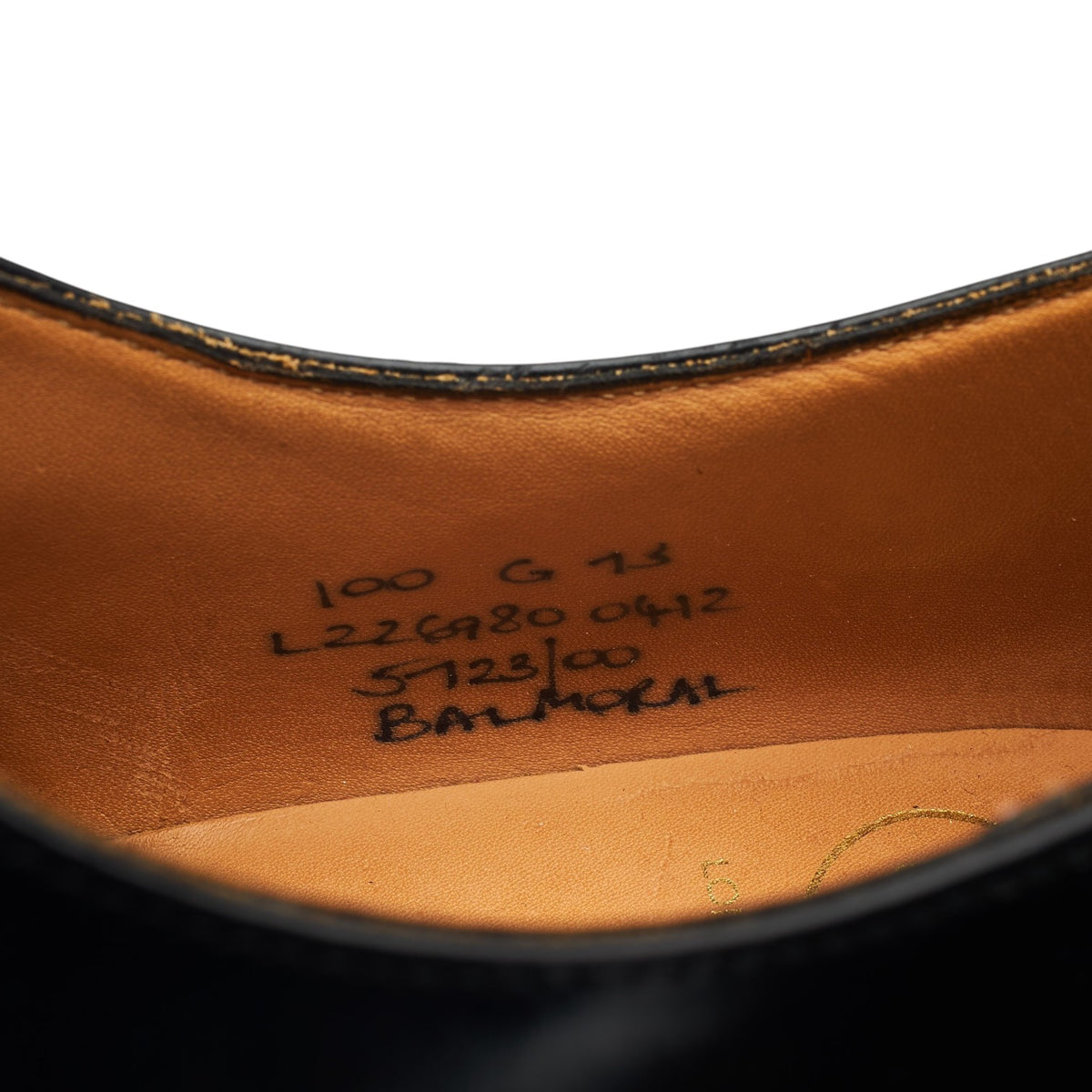 'Balmoral' Black Leather Oxford UK 10 G